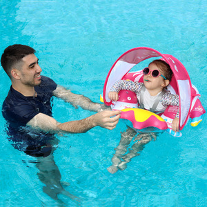 Swimbobo - Anillo Flotante Inflable Plegable <span class=keywords><strong>de</strong></span> Seguridad para Piscina para Niños, con Toldo para Bebés - Product Image 4