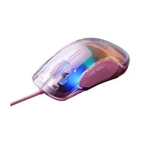 G702 USB Desktop Laptop computer Wired Gaming Mouse 7200dpi rgb Transparent shell 8 Buttons Macro defined mouse