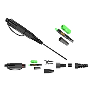 Conector de Fibra Óptica Reforzado de Campo Preconectado 3 en 1 de Alta Calidad, Cable de Fibra Óptica Plano SC APC - Product Image 1