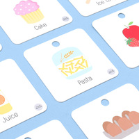 Cartes de visite personnalisées pour bébés et enfants avec impression de l'alphabet anglais - Cartes éducatives