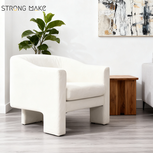Canapé individuel moderne, <span class=keywords><strong>fauteuil</strong></span> confortable rembourré, salon, meubles de maison, fauteuils d'appoint blancs de <span class=keywords><strong>luxe</strong></span>, lot de <span class=keywords><strong>2</strong></span> - Product Image 1