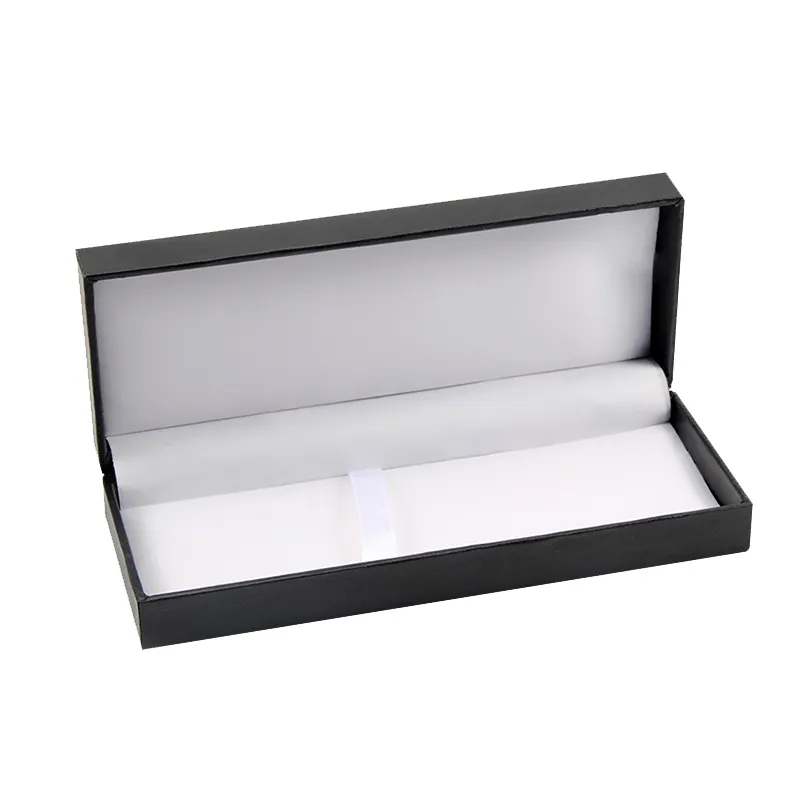 Benutzer definiertes Logo Design Black Pen Box Verpackungs box Fall Kunststoff Pen Geschenk boxen Luxus Pen Verpackung für Kugelschreiber Roller