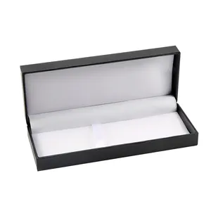 Diseño de logotipo personalizado Caja de bolígrafo negro Caja de embalaje Cajas de regalo de bolígrafo de plástico Embalaje de bolígrafo de lujo para rodillo de bolígrafo