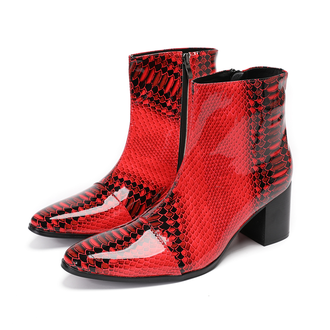 red dress snakeskin heels Red Snakeskin Heels and Purse Set