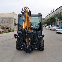 Nuova Terna Multifunzionale Certificata CE, Macchina Escavatrice Anteriore e Posteriore per Lavori di Costruzione, Agricoltura e Riparazione Stradale