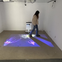 Jeux interactifs de projection au sol pour enfants, équipement publicitaire pour aires de jeux intérieures et parcs d'attractions