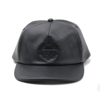 Topi Snapback Kulit PU Desain Baru Grosir dengan Logo Bordir