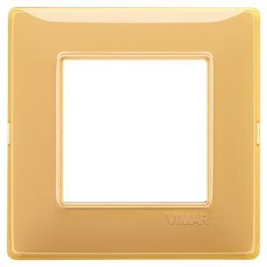 Vimar Wall <b>Switch</b> Plate Amber 2M Reflex 13x8x0.9 Cm - Product Image 1