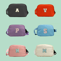 Sac de poitrine réglable en nylon, sac de taille, couleur unie, mode, sport, bandoulière, fermeture éclair, grande capacité, portable