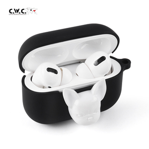 Étui airpods <span class=keywords><strong>Pro</strong></span> en Silicone Pvc, Design de Logo personnalisé en forme de bouledogue pour Apple <span class=keywords><strong>Airpod</strong></span> <span class=keywords><strong>Pro</strong></span> - Product Image 1