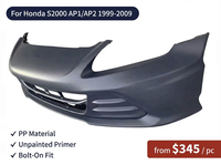Parachoques Delantero de PP Resistente Sin Pintar para Honda S2000 AP1 AP2, Kit de Carrocería Exterior, Estilo 20.º Aniversario