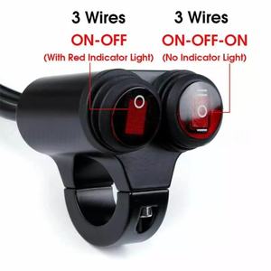 Pièces de moto, interrupteur de modification de moto, interrupteur étanche en alliage d'aluminium pour phare, interrupteur d'alimentation pour projecteur LED stroboscopique - Product Image 2