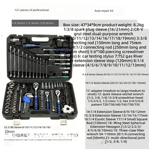 Ensemble d'outils STEELTREKS 132 pièces, ensembles de réparation pour la maison, tournevis de précision, outils à main pour la maison, avec boîte à outils en plastique - Product Image 6