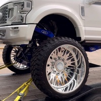 Rueda de Camioneta de Lujo de Alta Gama, Plateada y Mecanizada, de 20, 22, 24 y 26 Pulgadas, Compatible con Ford, Ram, GMC Pickup, para Ford F250 King Ranch 2025