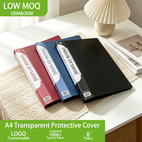Carpeta Portafolio de PVC con 60 Bolsillos, Fundas Transparentes para Presentaciones, Organizador de Documentos