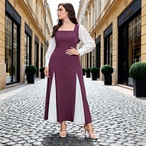 Robe Abaya élégante de couleur unie en polyester de qualité supérieure pour femmes musulmanes avec options de vente en gros personnalisées - Product Image 2
