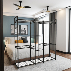 Armario Portátil Independiente, Organizador de Ropa con Estantes, Barras para Colgar, Organizador de Almacenamiento - Product Image 5