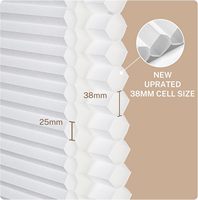 Stores en nid d'abeille à commande manuelle à ressort, occultants complets, imperméables, de qualité supérieure, design moderne, personnalisés pour la chambre à coucher