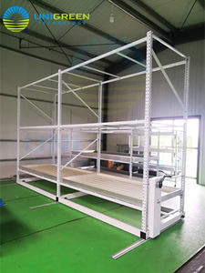 Op Maat Gemaakte Verticale Indoor Landbouw Kassen Dubbele Lagen Groeiende Rack Eb En Flow Rollende Banken - Product Image 5