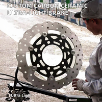 Disque de frein personnalisé en carbone-céramique pour scooter, rotor de course ultra-léger, pour moto sportive, superbike, cruiser, tout-terrain, nouveau