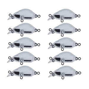 NOUVEAU Mini appâts non peints 4CM 2.8G Leurre coulant <span class=keywords><strong>Shallow</strong></span> Bill <span class=keywords><strong>Crankbait</strong></span> Body avec hochets pour appâts DIY - Product Image 2