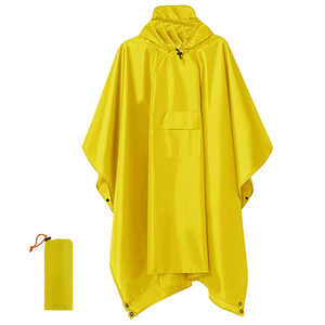 Terra Hiker su geçirmez yağmur panço yürüyüş yağmurluk açık hava etkinlikleri için kullanımlık Polyester yağmur montları pelerin - Product Image 5
