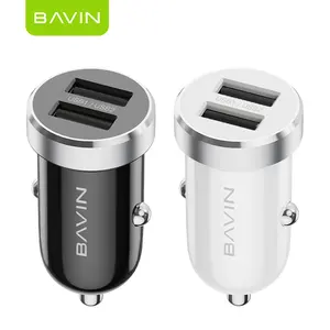 BAVIN כפולה יציאת USB טעינה מהירה רב פונקצית מחשב נייד טלפון סלולרי נייד מיני המכונית מטען חכם מטען לרכב PC862