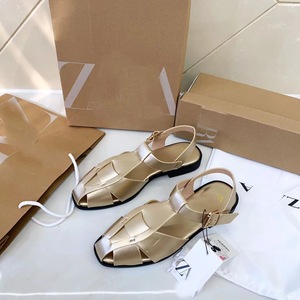 Sandali piatti estivi <span class=keywords><strong>da</strong></span> donna con fibbia - Colore unico, design semplice, versatili e comodi - Product Image 3