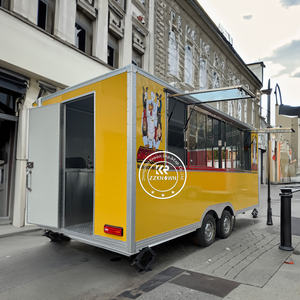 2025 Mobile Kitchen Foodtruck Ice Cream Cart With Wheels Fast Food <b>Truck</b> Hot Dog Bbq Concession Food Trailer <b>for</b> <b>Sale</b> - Product Image 3
