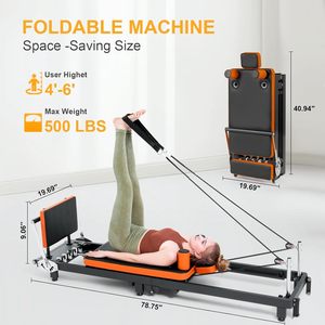 เครื่องพิลาทิสเรฟอร์มเมอร์ไม้เมเปิลคุณภาพสูง CZFIT แบบพกพาสำหรับใช้ในบ้านหรือสตูดิโอ เหมาะสำหรับการออกกำลังกายกล้ามเนื้อแกนกลางลำตัว - Product Image 5