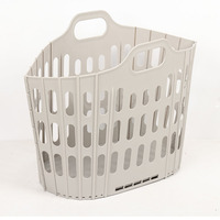 Panier à linge sale panier en toile panier à linge pliable et souple panier de rangement en plastique