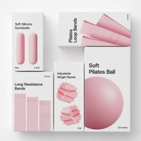 Kit de fitness personnalisé avec logo : ballon de yoga, anneau de Pilates, poids de cheville en silicone, bande de résistance, kit essentiel de Pilates
