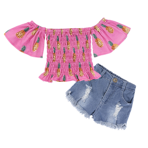 Ropa en Oferta, Ropa de Boutique para Niños, Traje Infantil, Conjunto de Ropa de Verano para Bebés Niñas - Product Image 1