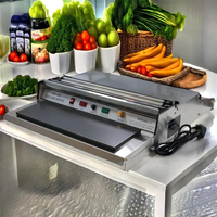 Commerciële handmatige clingfilm-wikkelmachine, draagbare stretchfolie-wikkelmachine voor het verpakken van fruit, groenten en vlees