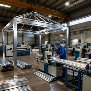 Pergola de jardin en aluminium avec toit ouvrant, pergola électrique en aluminium avec lames orientables, <span class=keywords><strong>prix</strong></span> <span class=keywords><strong>d</strong></span>'usine en Chine, pergola <span class=keywords><strong>6x3</strong></span> - Product Image 5