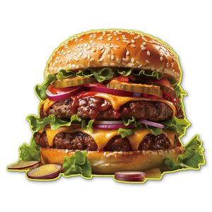Rompecabezas de Doble Hamburguesa, Impresión a Todo Color, Cartón, Juguete Educativo para Niños de 8 a 13 Años - Product Image 1