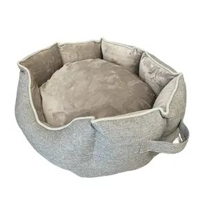 Custom Luxury Soft Velvet Petal Shaped Puppy Pad Orthopedic Dog Bed Cuddle Puppy Pad Non-slip Bottom Dog Bed