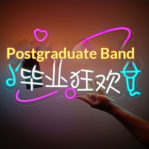 Lettere Luminose al Neon LED Portatili, Insegne Pubblicitarie Personalizzate con Logo Stampabile per <span class=keywords><strong>Decorazioni</strong></span> di Compleanni, Bar e Supporto per Fan - Product Image 4