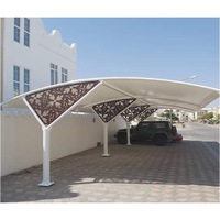 Kits de carport en acier Q235 avec structure d'ombrage de voiture de toit en polycarbonate pvc pvc pvc