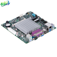 Placa Base ELSKY ATOM J1800 con Procesador, Disco Duro de 2.5, Fuente de Alimentación ATX, PS/2, RS232COM, Sin Ventilador, con Pin LPT
