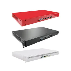 1U RACK SERVER N4000 J4125 N5100 N5105 Mikrotik Firewall Pfsense VPN Router PC 6 I226 LAN Port COM VGA Router Server Rack 1u