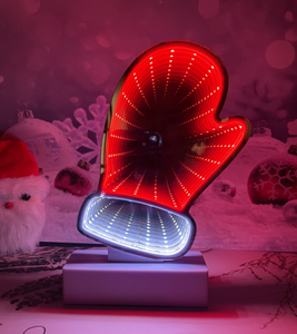 عيد الميلاد تخزين لانهائية مرآة نفق ضوء سطح المكتب مصباح حزب ديكور المنزل - Product Image 4