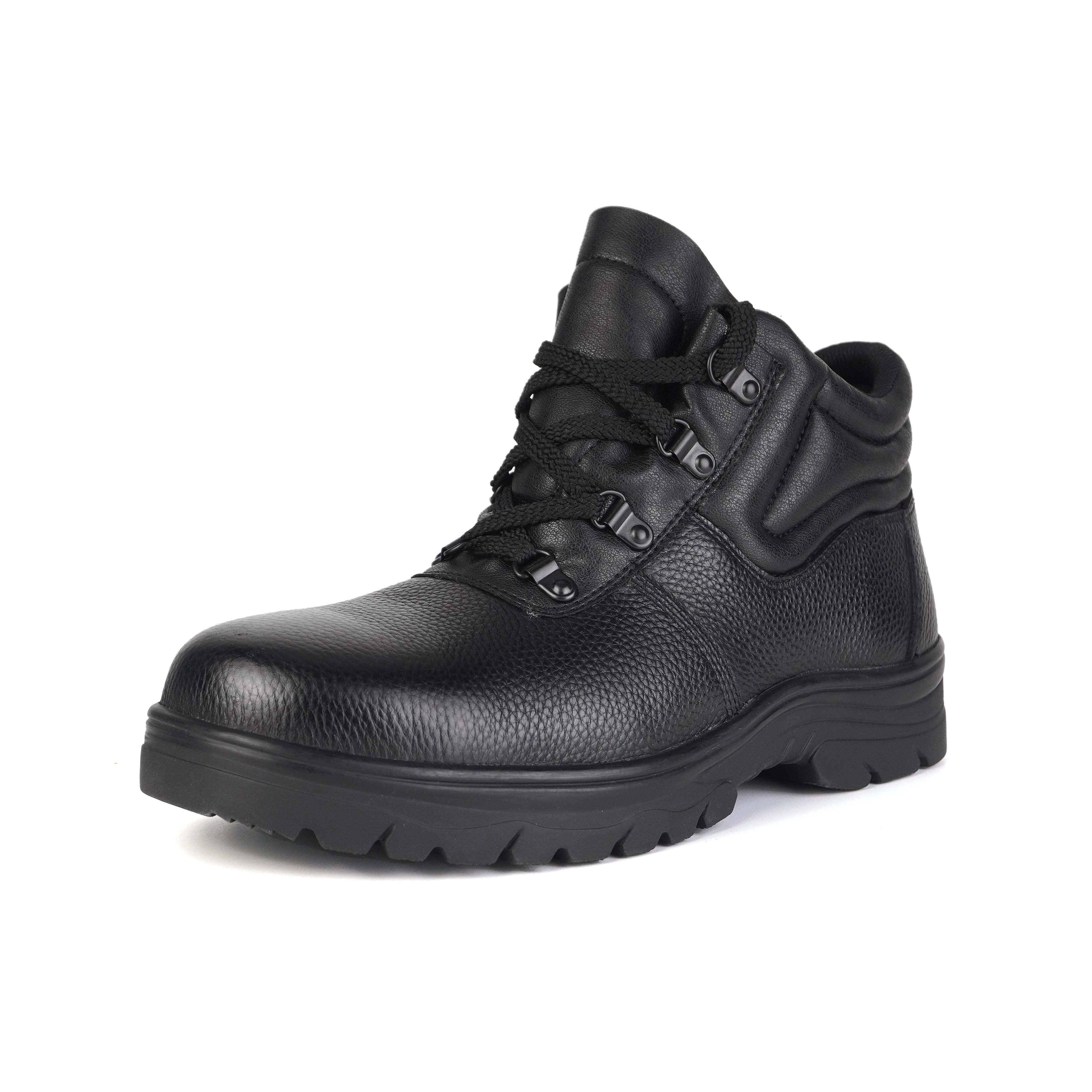 Steel Toe Boots Security Protection Labor Safety Plush Men's Shoes