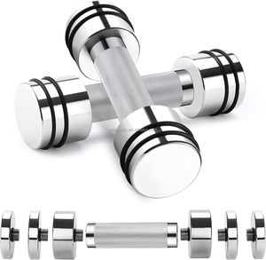 Steel Adjustable Dumbbells <strong>Set</strong> <strong>of</strong> 2/ 3/4/5 kg Hand <strong>Weights</strong> <strong>for</strong> <strong>Women</strong> Men | Non-Slip Foam Handle Free <strong>Weights</strong> <strong>for</strong> Home Gym - Product Image 1