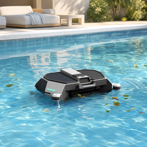 Robot aspirateur de surface solaire flottant pour piscine, sans fil, automatique, écologique, SE PRO Dual Power Hybrid - Product Image 1