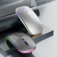 Offre Spéciale RVB LED rétro-éclairé ergonomique souris de jeu sans fil rechargeable pour ordinateur portable pour les utilisateurs d'ordinateurs