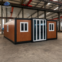 Maison modulaire extensible à double aile de 20, 30 et 40 pieds avec intérieur ouvert personnalisable et aménagement de salle de bain – Maison conteneur