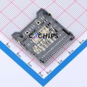 HYCW59-SD19-552B SD Card / Memory Card Connector SMD Connector Self-Return Type Standard SD Card Card Holder With - Product Image 2