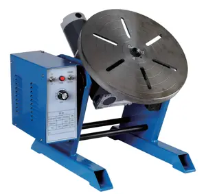 100kg Welding Positioner 0-90 Turntable Timing Positioning For Welding Pipe Workpiece Rotary Machine With 5-280mm Chuck