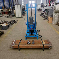 Perforadora de Tierra Eléctrica Portátil de 130 m y 22 hp, Equipo de Perforación con Carretilla, Máquina Perforadora de Pozos de Agua